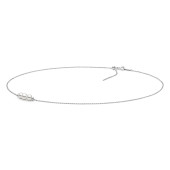 Colier perle naturale albe cu lantisor argint Trilogy DiAmanti MS22508N_W-G